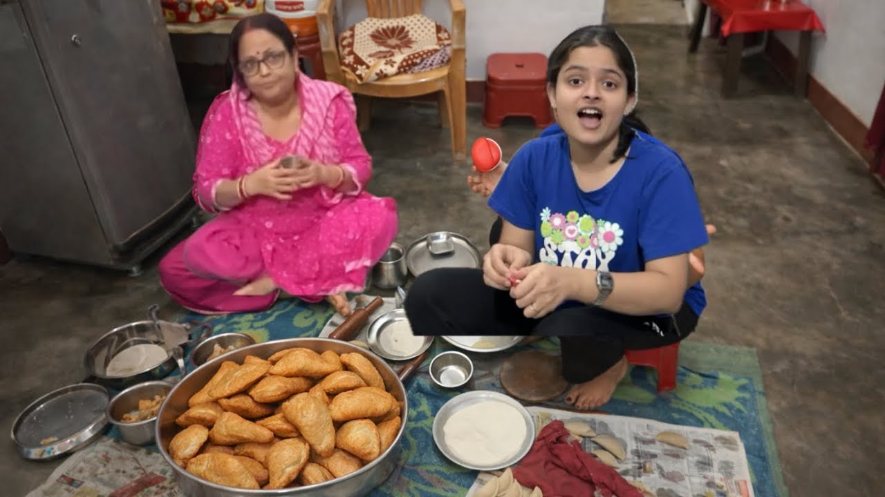 Gujiya banai😂party krne chale gye🥳😋121/365