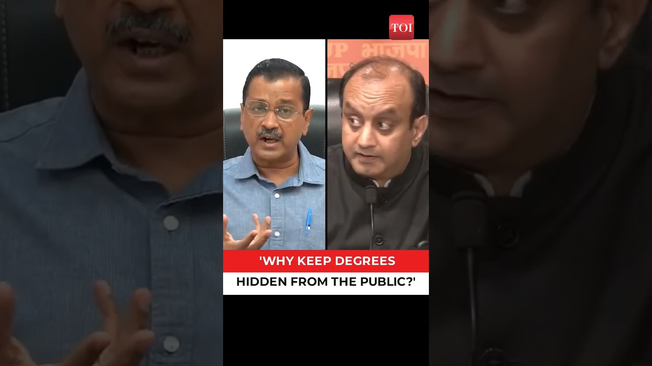 Arvind Kejriwal and Sudhanshu Trivedi lock horns over PM Narendra Modis degree