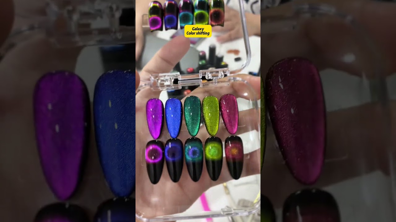 ✨💕 Galaxy cat eye gel polish  