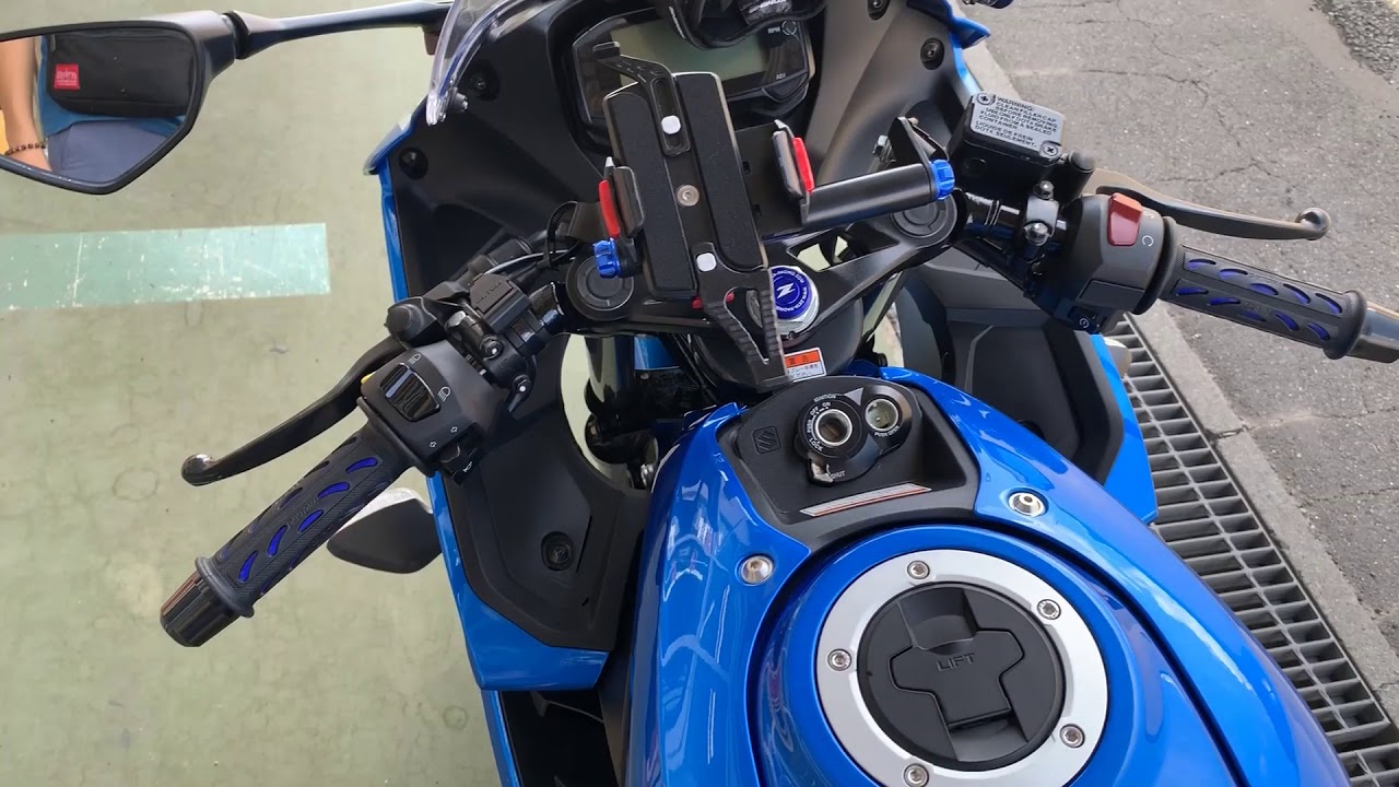 GSX-R125のグリップを交換しました。【耐震ゲル】 - YouTube