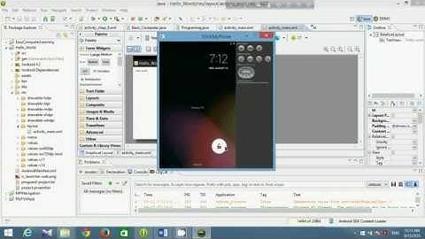 Android Bangla Tutorial for beginners 3 how to create first android apps and running Emulator Hello