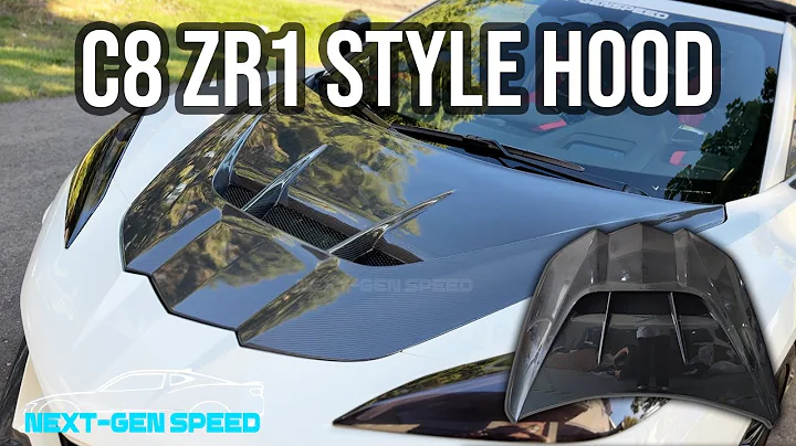 C8 Corvette ZR1 Carbon Fiber Hood for Stingray/Z06/E-Ray #c8 #corvette #zr1