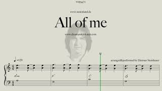 Video thumbnail of "All of me  -  Easy Piano"