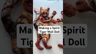 Making a Spirit Tiger Wall Doll | Human Face Tiger (Textile + Wool) #art
