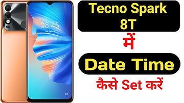 How to set date and time in Tecno Spark 8T || Tecno Spark 8T me date aur time kaise set kare ||