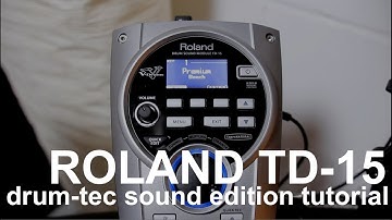 drum-tec Tutorials: How to load additional drum sounds to your Roland TD-15 module
