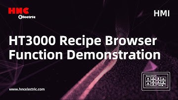 HT3000 Recipe Browser Function Demonstration
