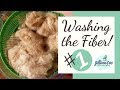 How to Spin Yarn from Alpaca - Washing the Fiber