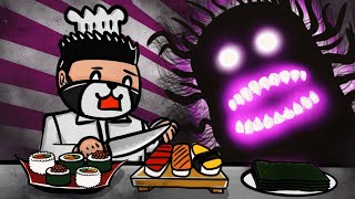 ทำงานร้านซูชิ สยองขวัญ - Scary Sushi Roblox 🍣