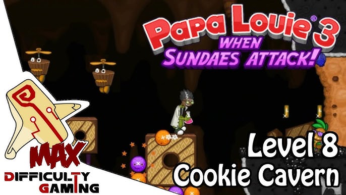 Papa Louie 3: When Sundaes Attack 100% Walkthrough - Level 4: Vanilla  Heights & BOSS - 6/6 Warp Keys─影片Dailymotion