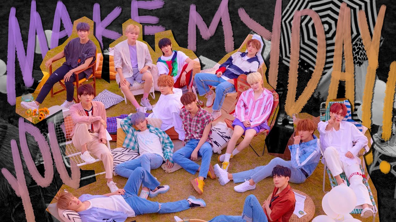 different member singing in each ear - seventeen you make my day album