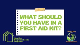 How to Build a First Aid Kit