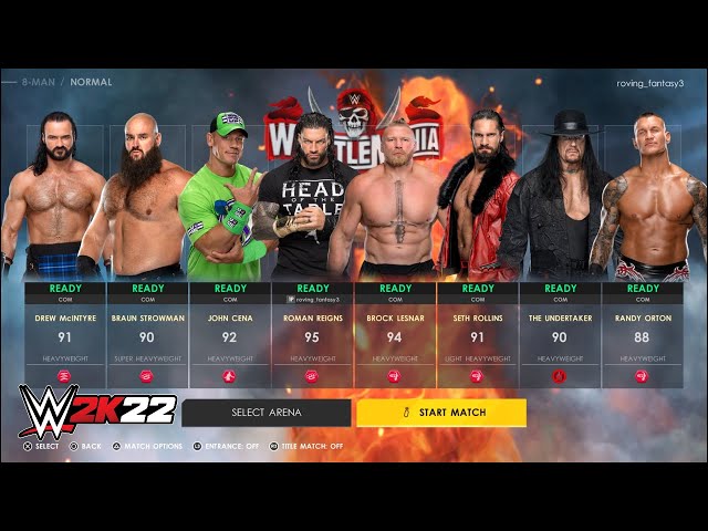 WWE 2K22: 10+ Minutes Of Full Match Gameplay (WWE 2K22 New Gameplay) 