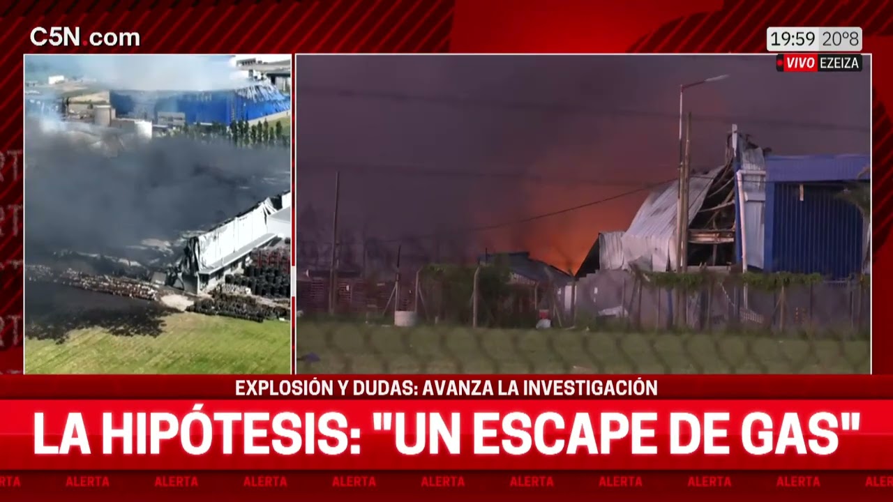 INCENDIO en EZEIZA: aún hay FOCOS ACTIVOS