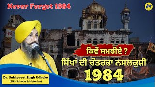 Never Forget 1984 || Dr. Sukhpreet Singh Udhoke