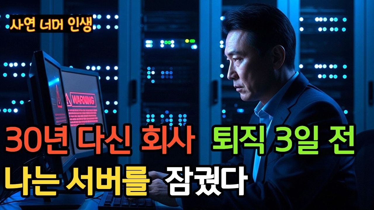 30년 다닌 회사 퇴직 3일 전 나의 선택에 회사가 충격과 공황에 빠진 이유ㅣ30년 IT팀장의 마지막 선택ㅣ사이다 사연ㅣ 반전사연ㅣ인생사연ㅣ라디오ㅣ오디오