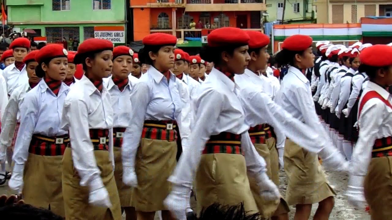 SAINT ALPHONSUS H.S. SCHOOL girl's PARADE INDEPENDENCE DAY 2014 YouTube