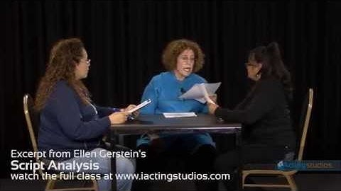 Script Analysis By Ellen Gerstein