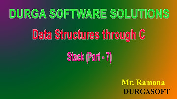 data structures   Stack (Part  7) By Ramana Sir