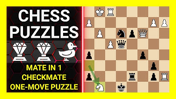 Chess Puzzles to Practice. Themes: Mate in 1, Checkmate, One-move puzzle. Learn Chess
