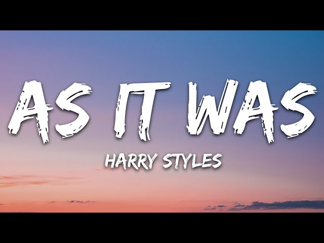 Harry Styles - As It Was (Lyrics) class=