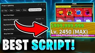 Blox Fruits Script/Hack GUI | Auto Farm, Mastery & Devil Fruit Sniper 2023