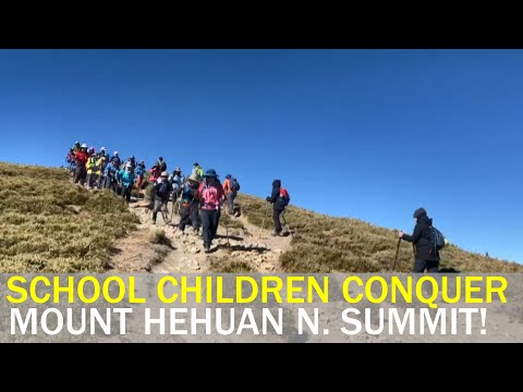 Elementary school students conquer Hehuanshan’s northern summit | Taiwan News | RTI