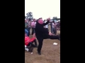 Man dances at rave