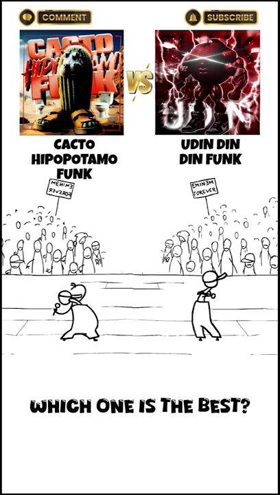 UDIN DIN DIN FUNK 🆚 CACTO HIPOPOTAMO FUNK #bassboosted #funk #phonk