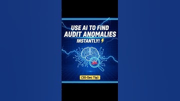 Use AI to Find Audit Anomalies Instantly! ⚡ (30-Sec Tip)