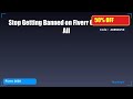 Stop Getting Banned on Fiverr Once and For All