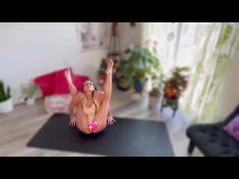 Stretching Routine for Flexibility. Contortion with Penelope. Fitness, Gymnastics, Yoga.