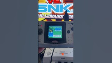 Capcom Vs SNK 2 2001 on Dreamcast can be linked with the Neogeo Pocket Color #NGPC
