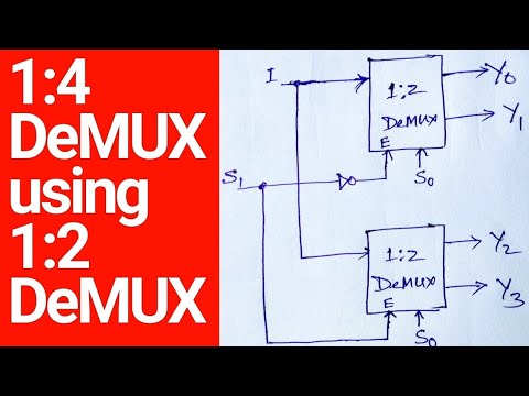 1:4 DeMUX design using 1:2 DeMUX - YouTube
