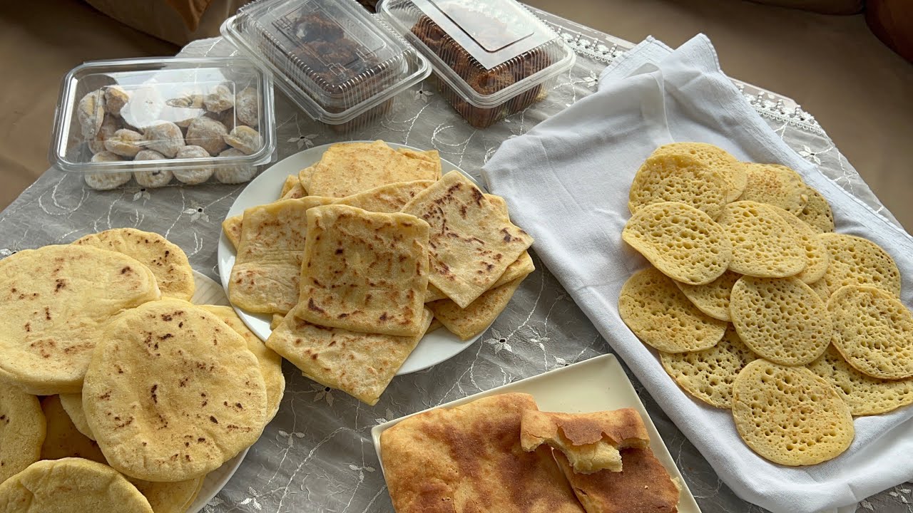 شهيوات بدون غلوتين بيض حليب زبدة ✅👌اصحاب الحساسيات متعددة مسمن بغرير شباكية حلوة التمر Sans gluten 