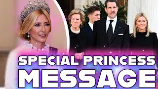 GREEK PRINCESS MARIE-CHANTAL MAKES TEARFUL STATEMENT AFTER FAMILY TRAGEDY