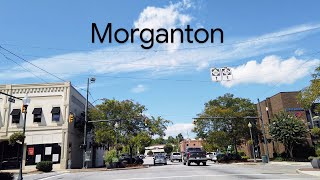Morganton, NC, USA | Driving Tour Downtown | Slow TV