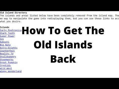 Come accedere al vecchio Isole In Poptropica