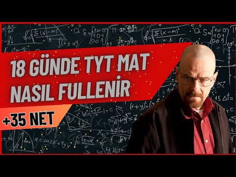 YKS 4 AY KALA 18 GÜNDE TYT MATEMATİĞİ FULLE (CANAVAR PROGRAM)