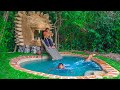 Dog Rescued Fun With Building Water Slide From Lion Mud House To Swimming Pool