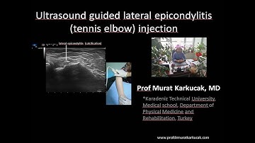 Ultrasound guided lateral epicondylitis (tennis elbow) injection