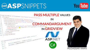 Pass multiple values in CommandArgument in ASP.Net GridView