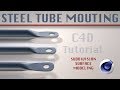 Steel tube mouting subdivision surface modeling c4d tutorial