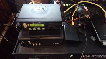 Cm300. Motorola with micro node Mmdvm modem working