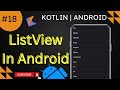 ListView in android studio 2024 | listview | list view in android | listview in android kotlin