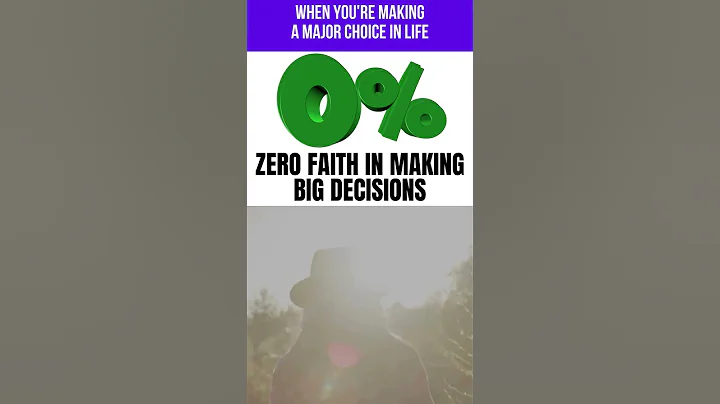 YOU NEED ZERO FAITH IN MAKING BIG DECISIONS #shorts
