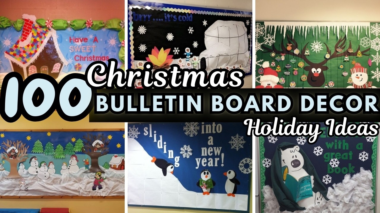 🖼️ 100 Really Easy Christmas Bulletin Board Ideas 2025 for December ️ ...