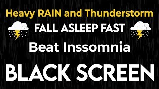 Heavy Rain and Thunder Sounds 24/7  Deep Sleep | Thunderstorm for Sleeping  Relax Melody Rain
