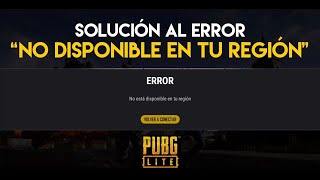 SOLUCIÓN SIN VPN al error de PUBG LITE 