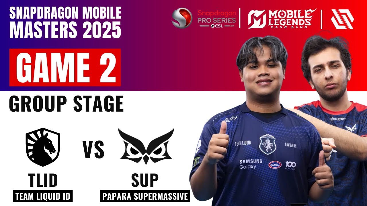 TLID VS SUP GAME 2 | TEAM LIQUID ID vs PAPARA SUPERMASSIVE  | SPS Snapdragon Mobile Masters 2025 D3